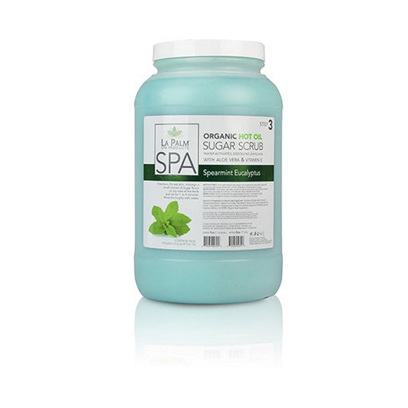 LaPalm Hot Oil Sugar Scrub - Spearmint Eucalyptus 1 Gal